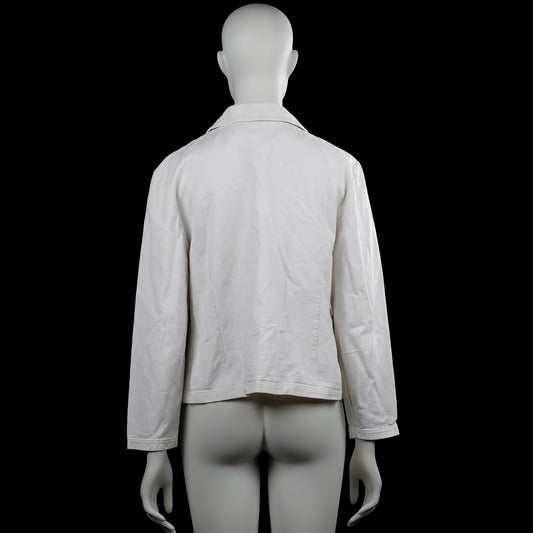 Denim jacket - White - Size M