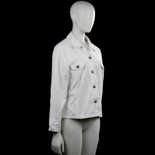 Denim jacket - White - Size M