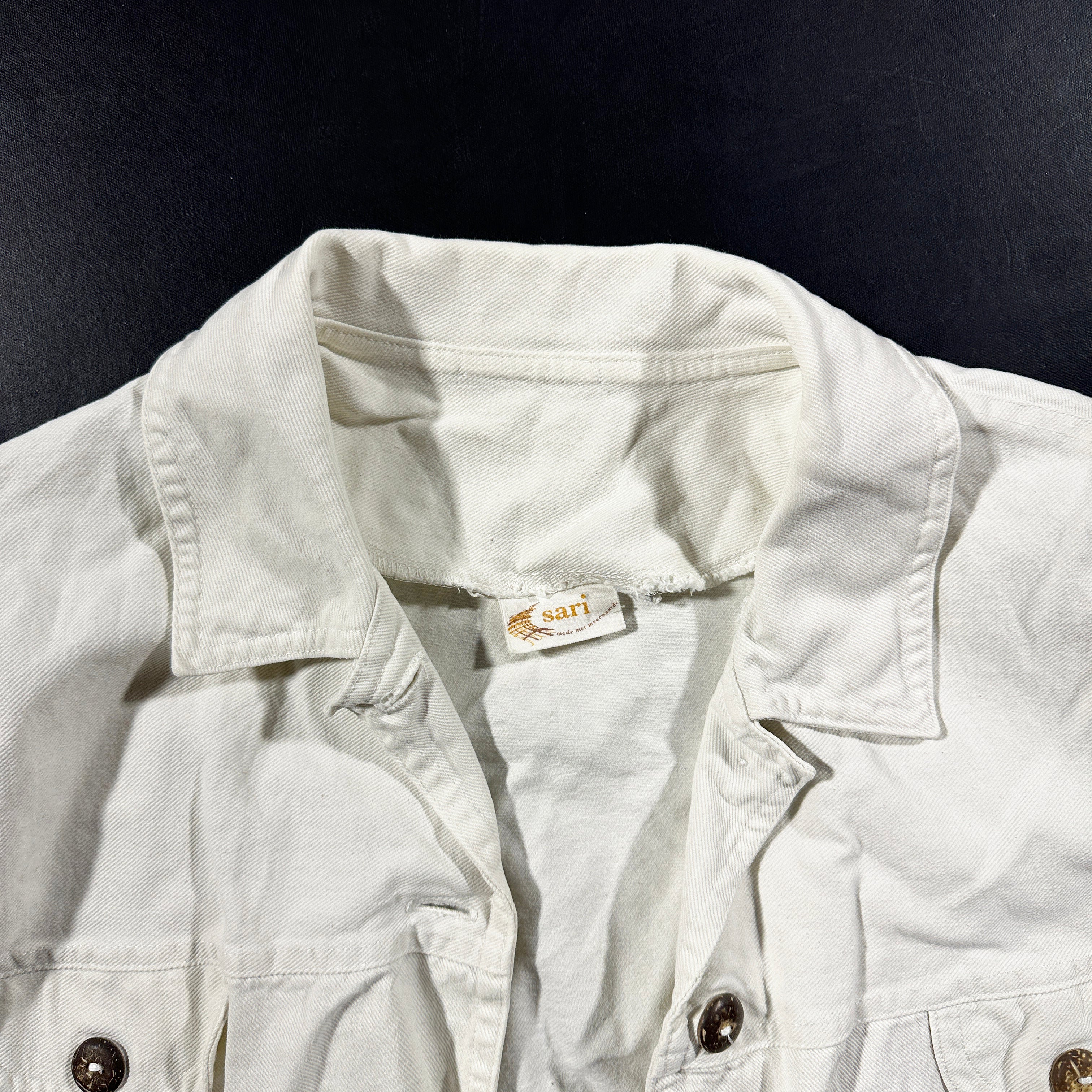 Denim jacket - White - Size M