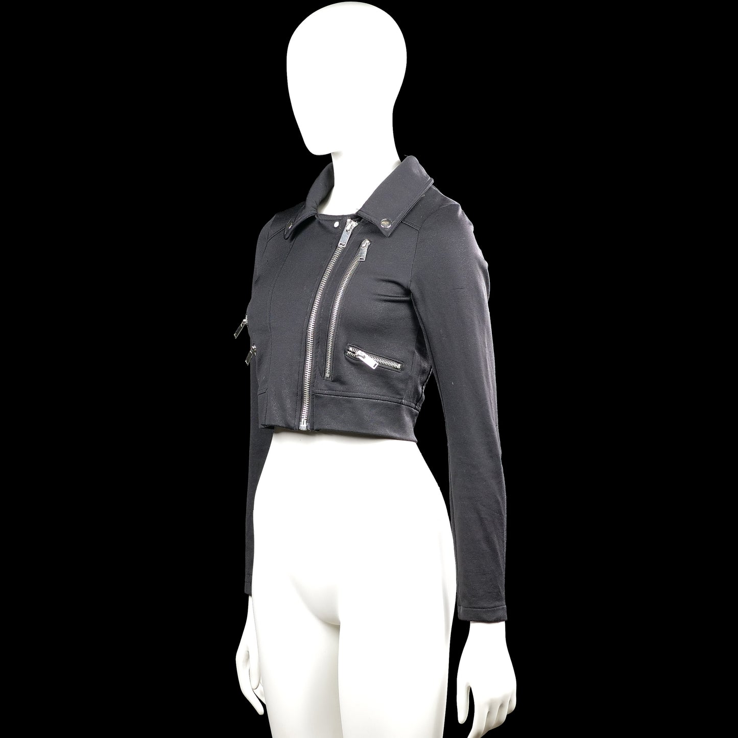 Biker jacket - Black - Size XS