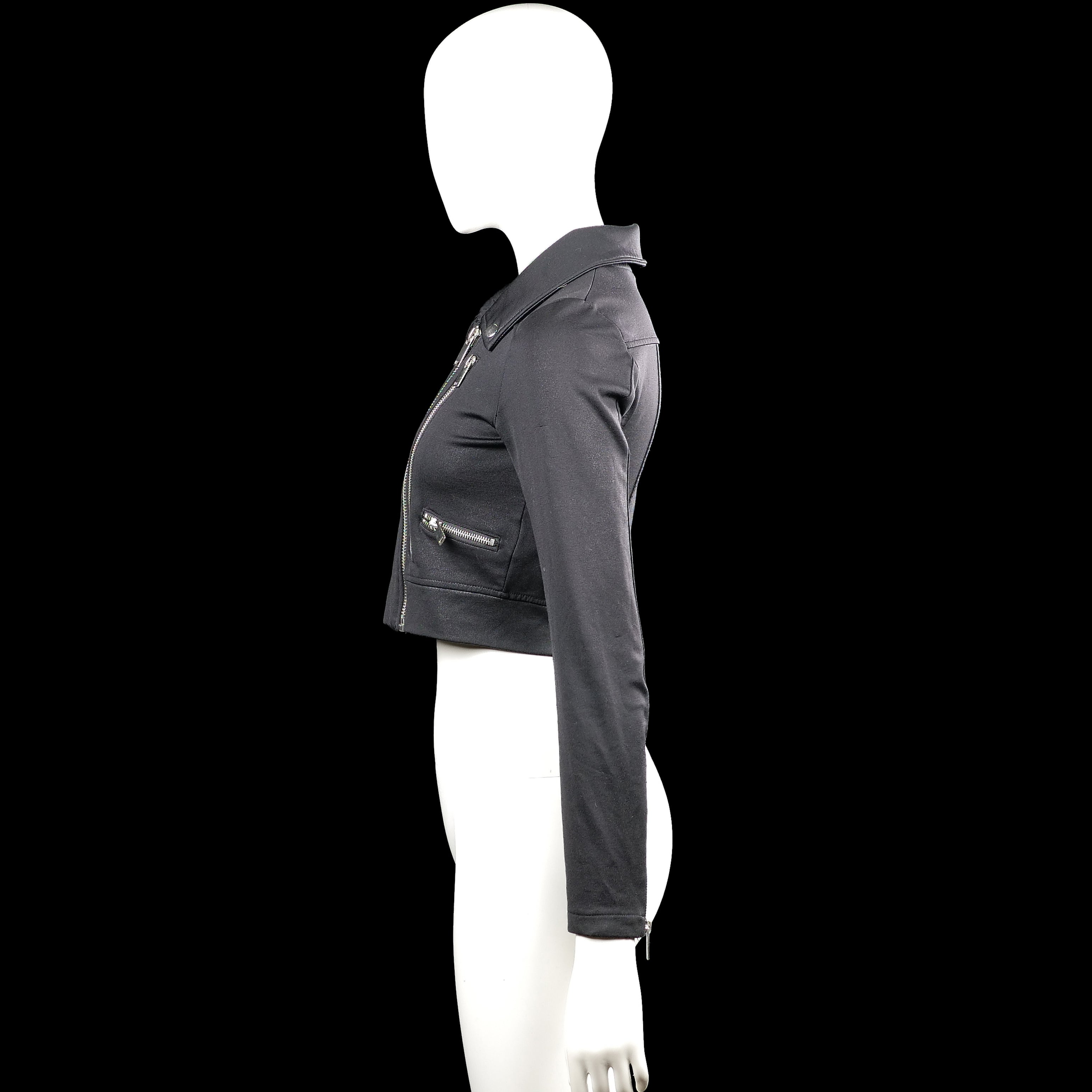 Biker jacket - Black - Size XS