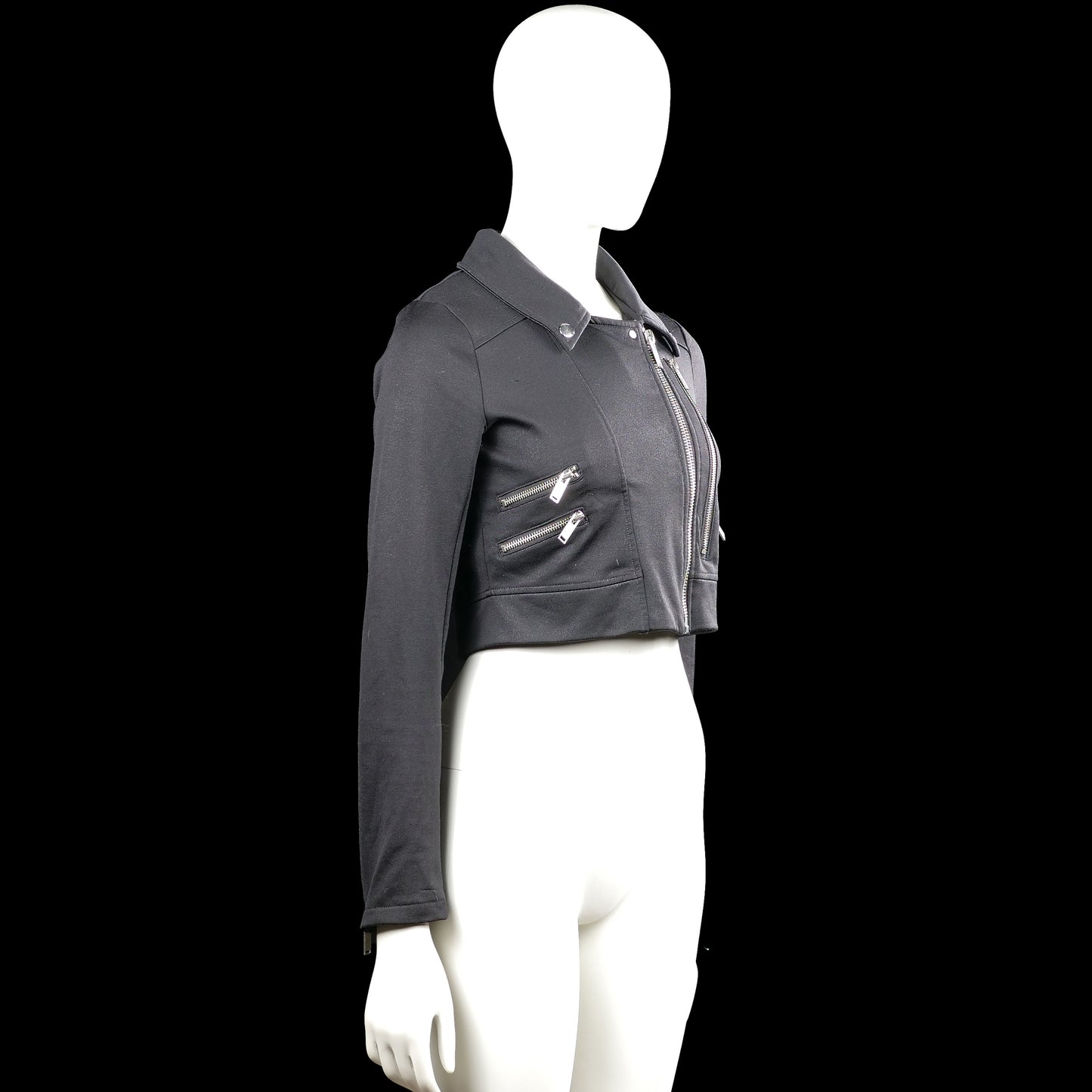 Biker jacket - Black - Size XS