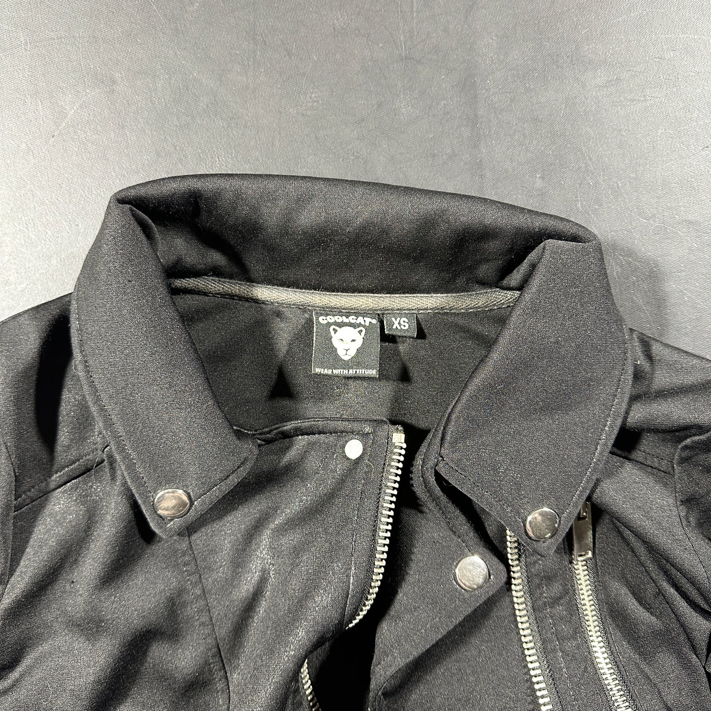 Biker jacket - Black - Size XS