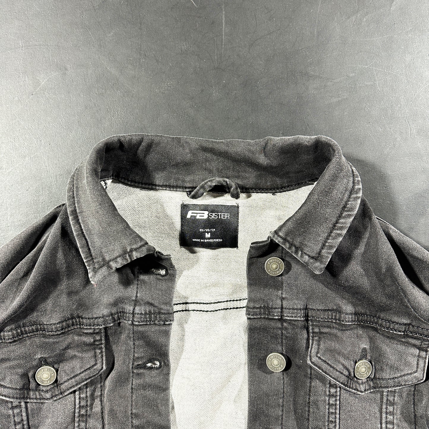 Denim jacket - Charcoal - Size M