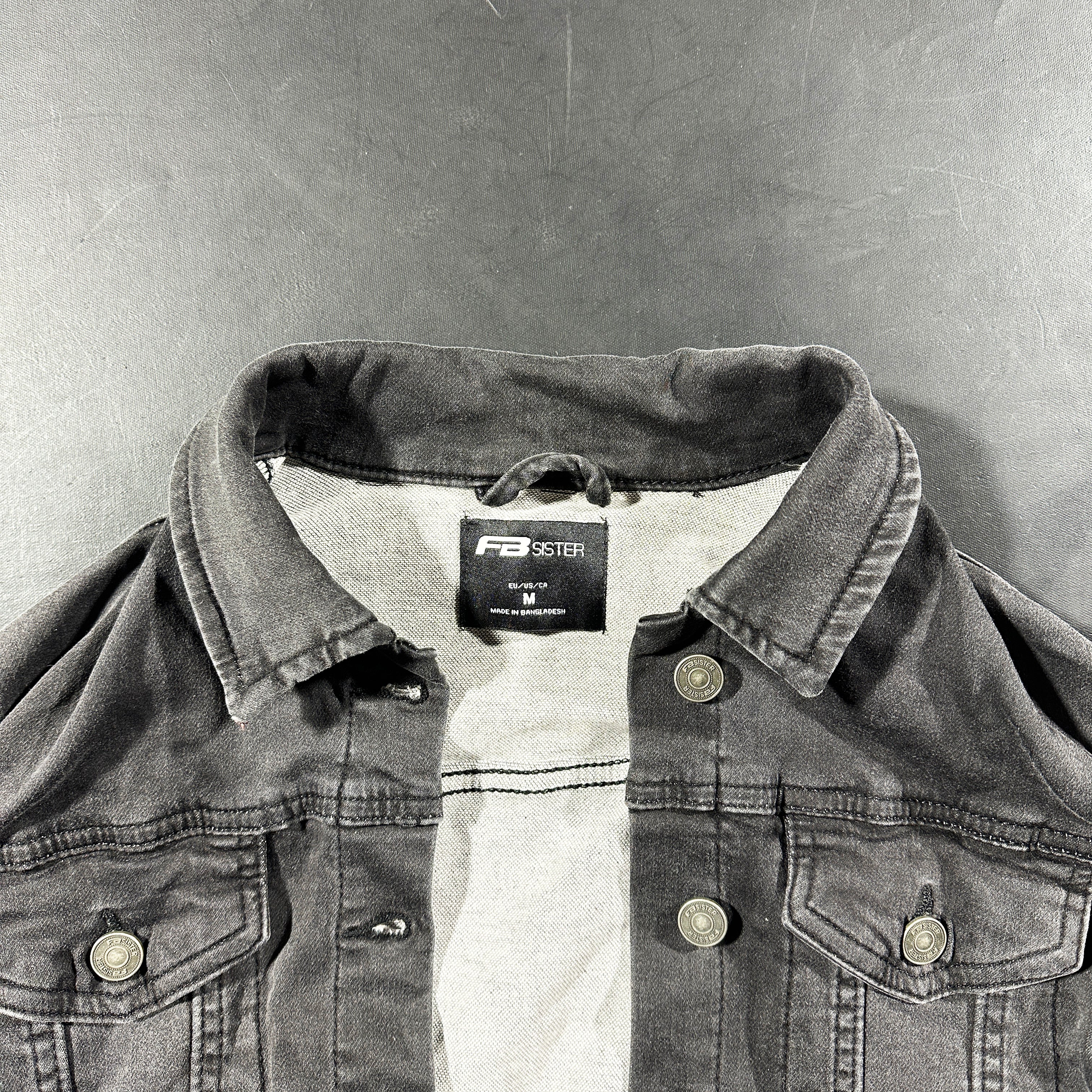Denim jacket - Charcoal - Size M