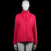 Cecil - Hoodie - Pink - Size M - Pink solid zip-up top with a high neck and drawstrings. Long sleeves with plain cuffs and a straight hem.
