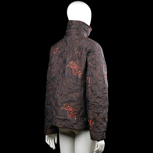 Padded jacket - Black & Red - Size L