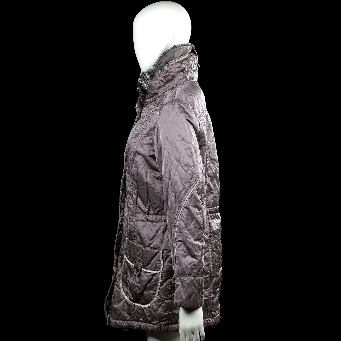 Padded coat - Gray - Size M