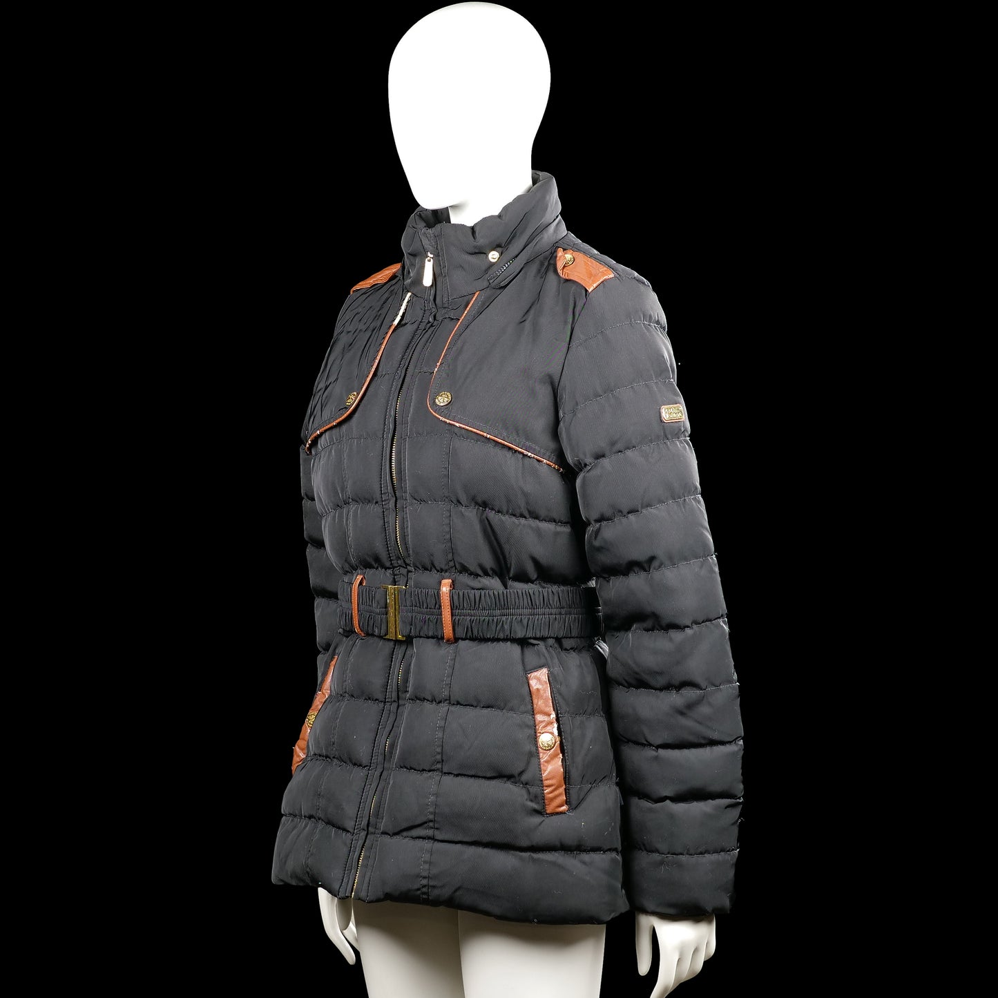 Padded coat - Black & Brown - Size M