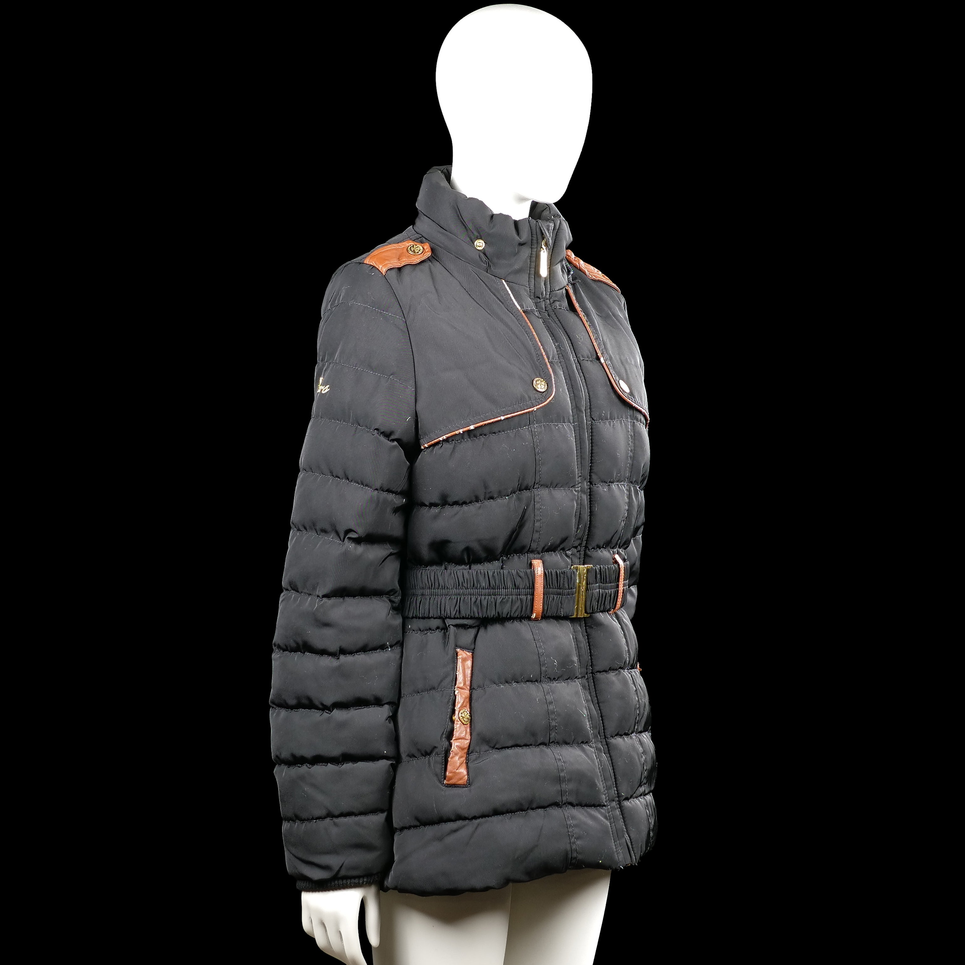 Padded coat - Black & Brown - Size M