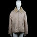 Women - Padded jacket - Beige & Camel - Size XL - Beige quilted jacket with a camel faux-fur classic collar and long sleeves. Features a front zip closure, zip pockets, and a straight hem.