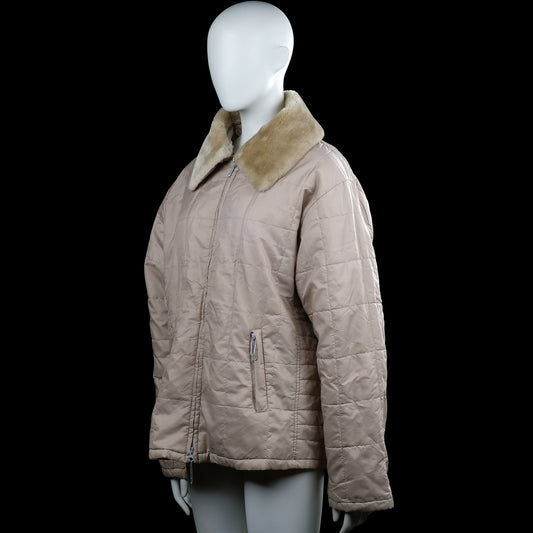 Padded jacket - Beige & Camel - Size XL