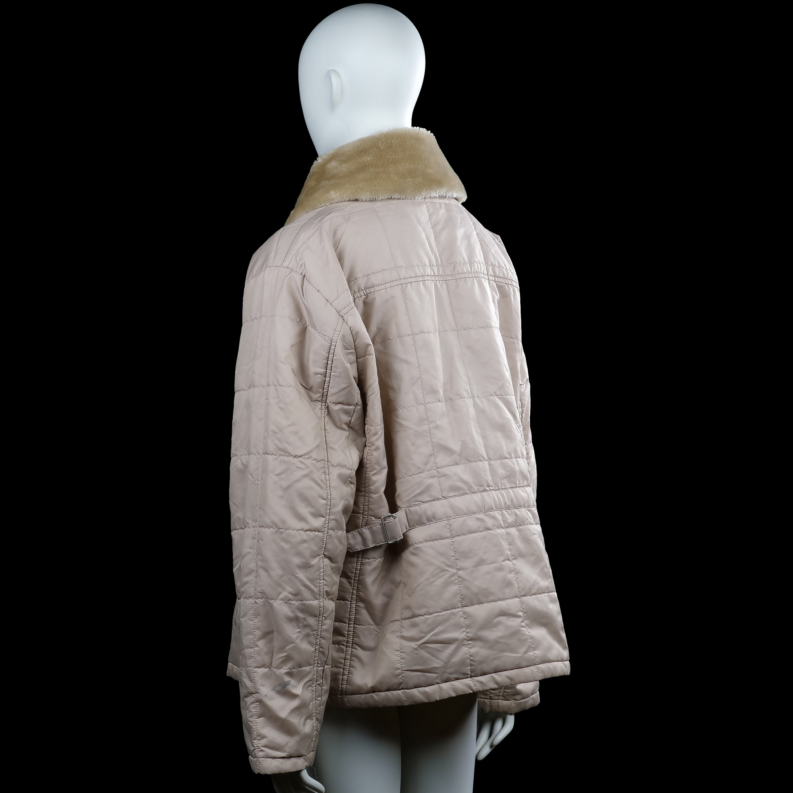 Padded jacket - Beige & Camel - Size XL