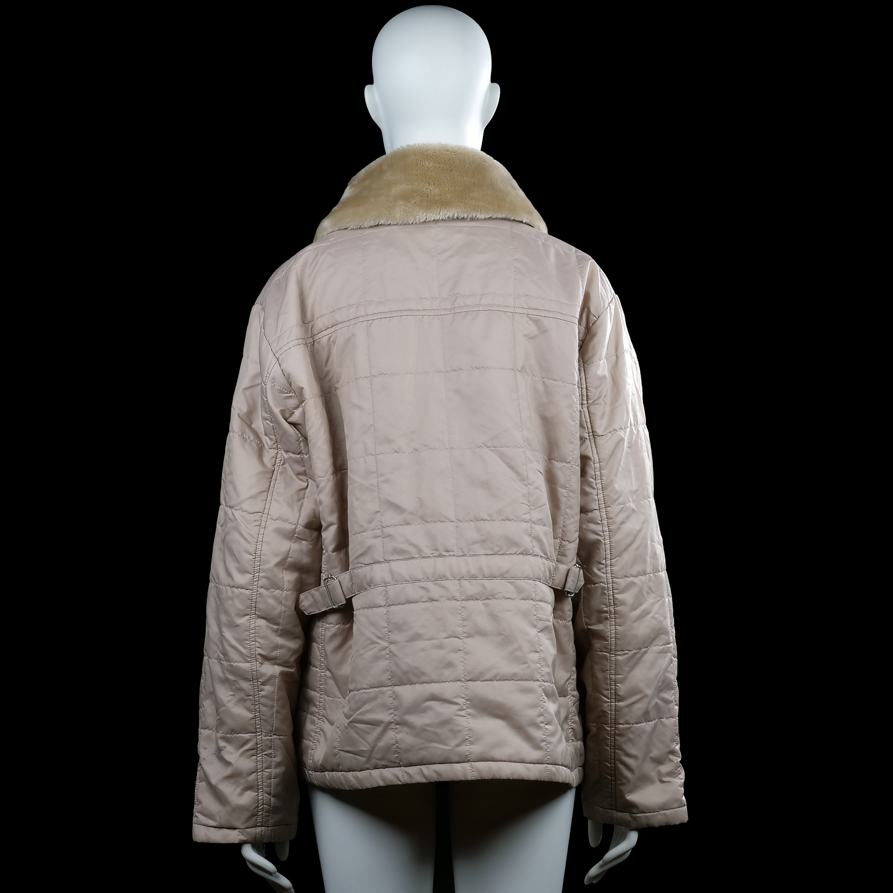 Padded jacket - Beige & Camel - Size XL