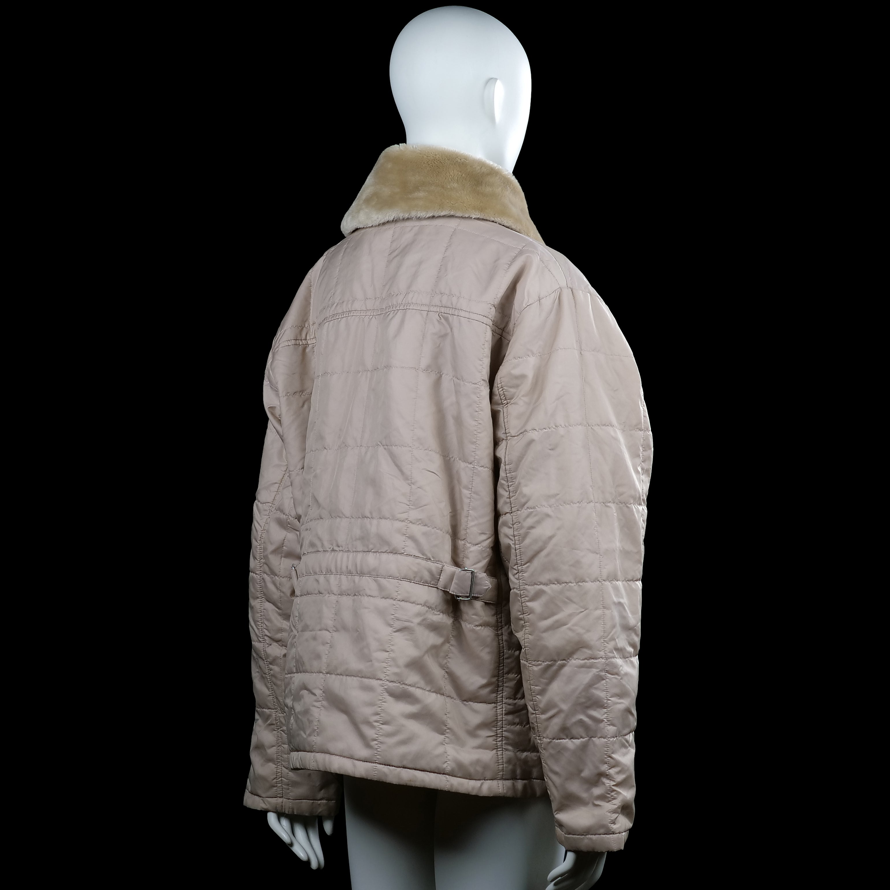 Padded jacket - Beige & Camel - Size XL