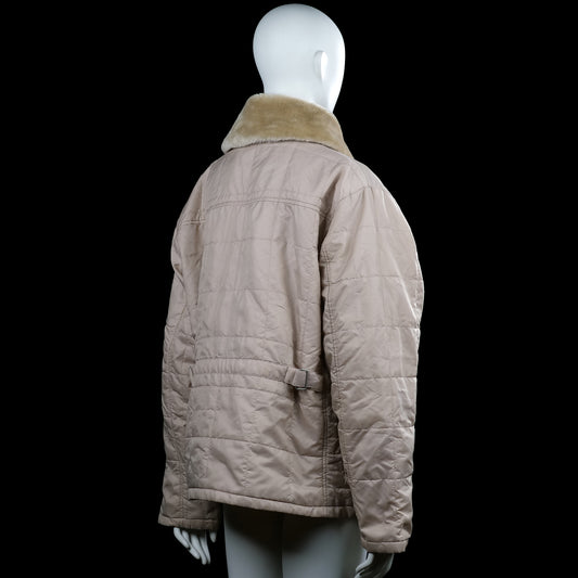 Padded jacket - Beige & Camel - Size XL