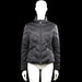 Amisu - Padded jacket - Black - Size 36 - Black solid quilted jacket with a high neck and a full-length front zip closure. Features long sleeves with plain cuffs and angled zip pockets with a straight hem.