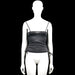 Shein - Tank top - Black - Size XS - Black solid camisole top with a squared neckline and thin shoulder straps. Features ruched side seams with tie details and a straight hem.