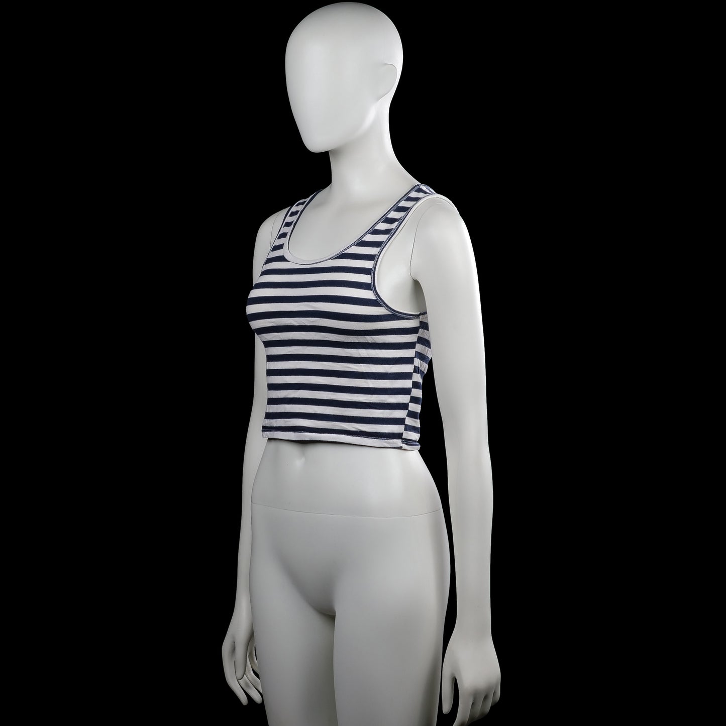 Tank top - White & Navy - Size M