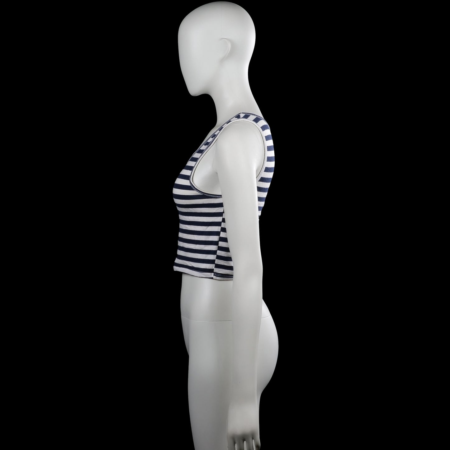 Tank top - White & Navy - Size M