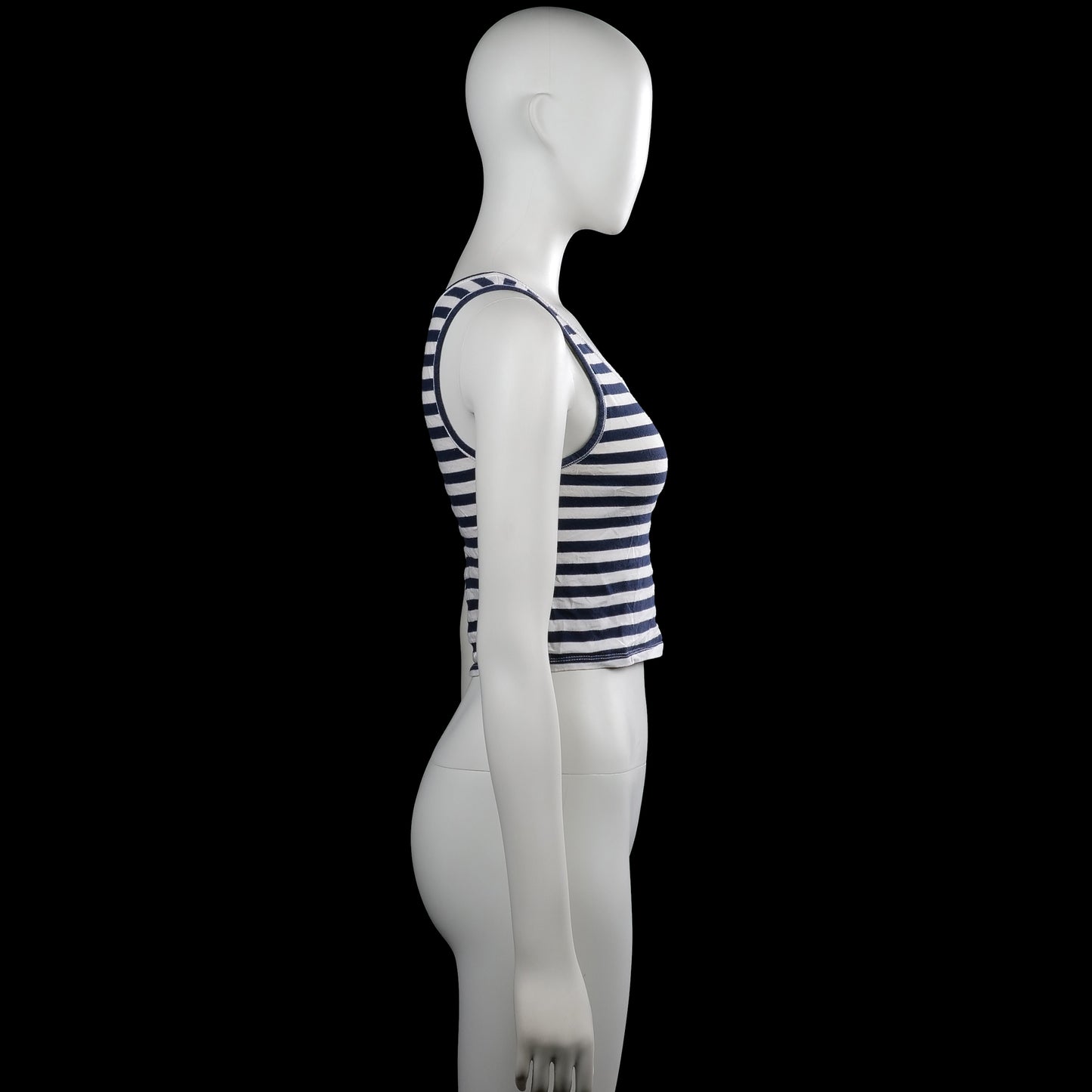Tank top - White & Navy - Size M