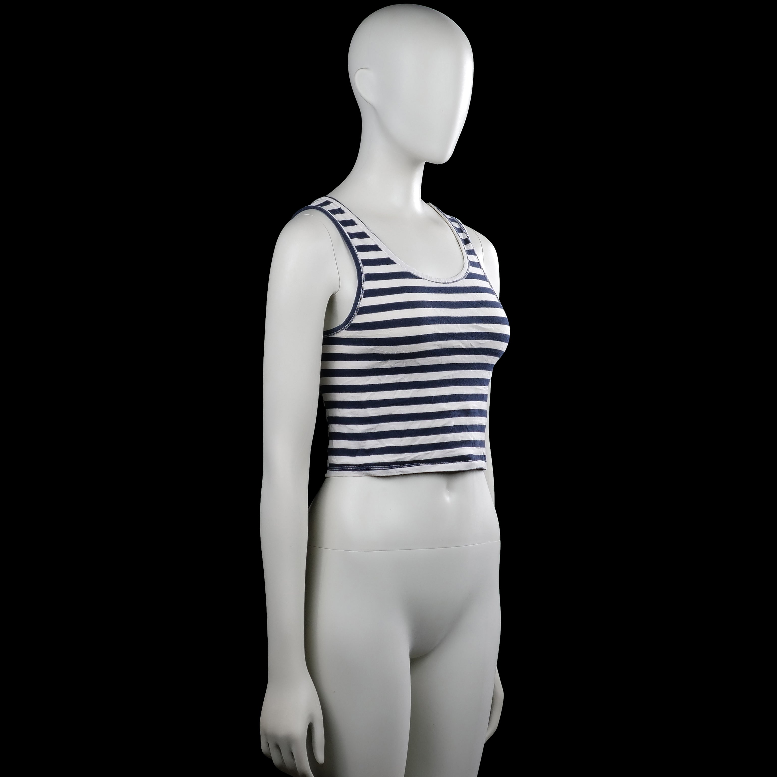 Tank top - White & Navy - Size M