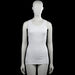 Hanes - Tank top - White - Size M - White sleeveless ribbed top with a scoop neckline and wide shoulder straps. Straight hem with no visible closures.