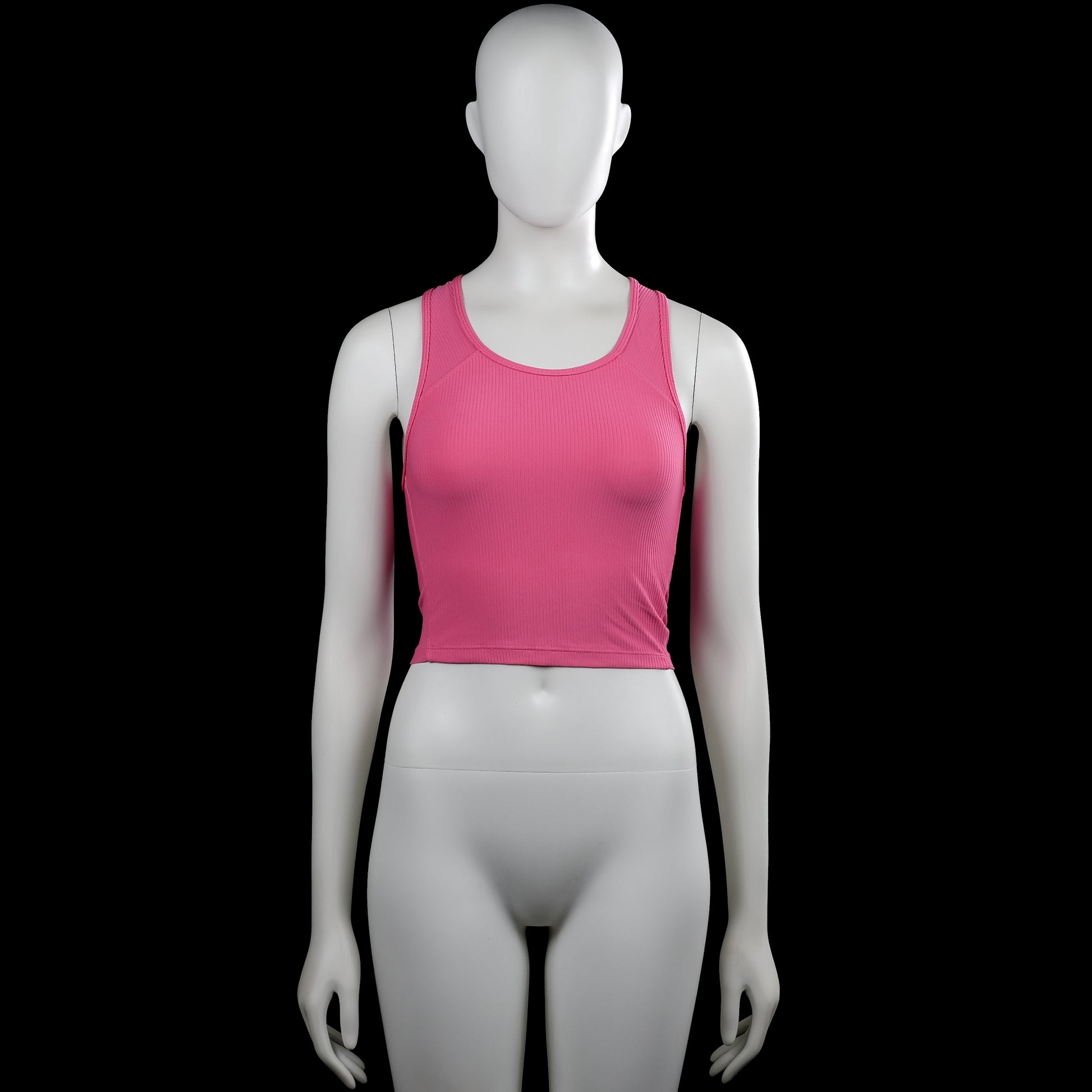 Soc - Tank top - Pink - Size XS - Pink solid sleeveless tank top with a scoop neckline and racerback. Straight hem with no visible closures.