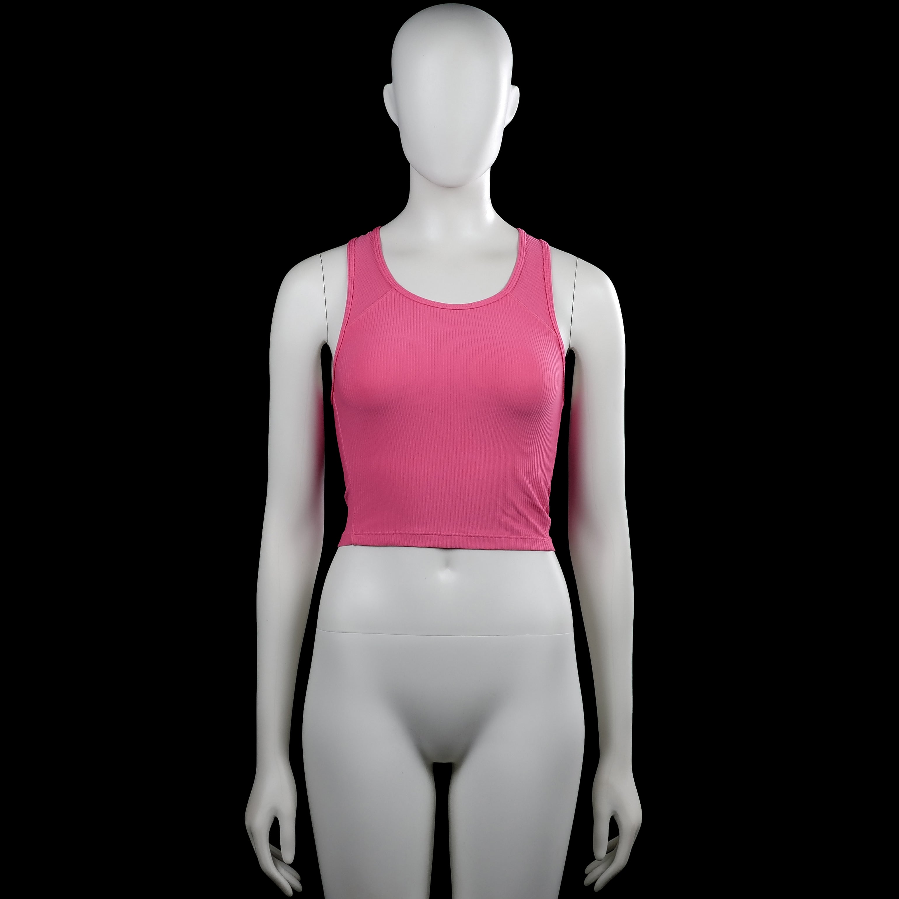 Soc - Tank top - Pink - Size XS - Pink solid sleeveless tank top with a scoop neckline and racerback. Straight hem with no visible closures.