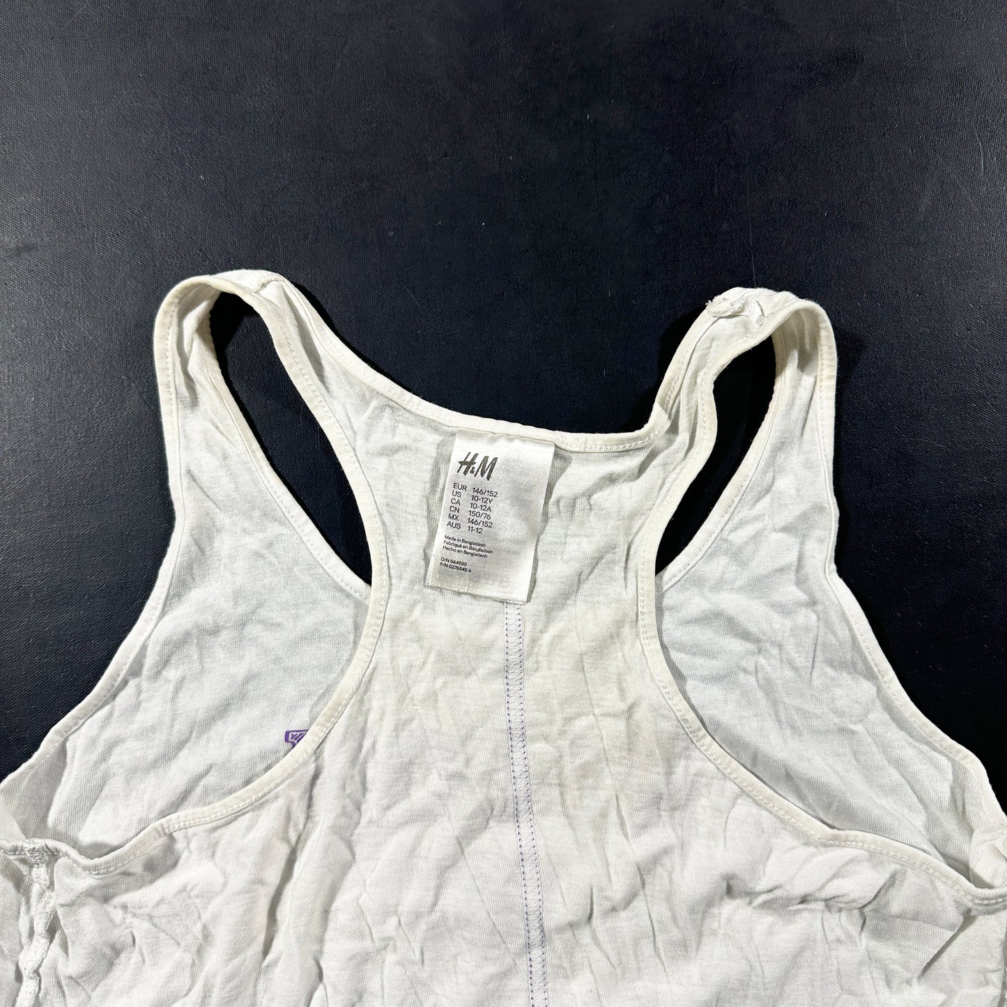 Tank top - White & Purple - Size 146, 152