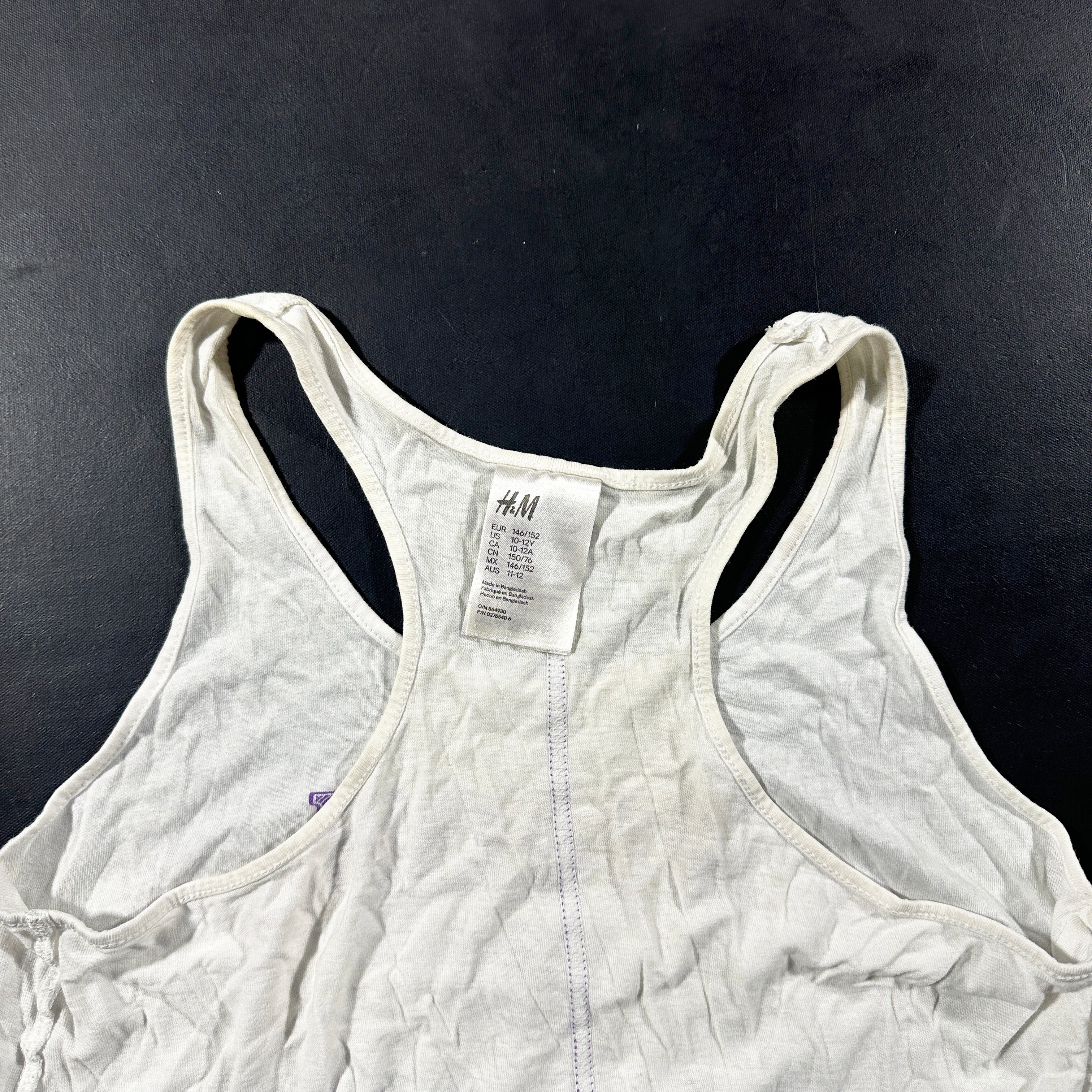 Tank top - White & Purple - Size 146, 152