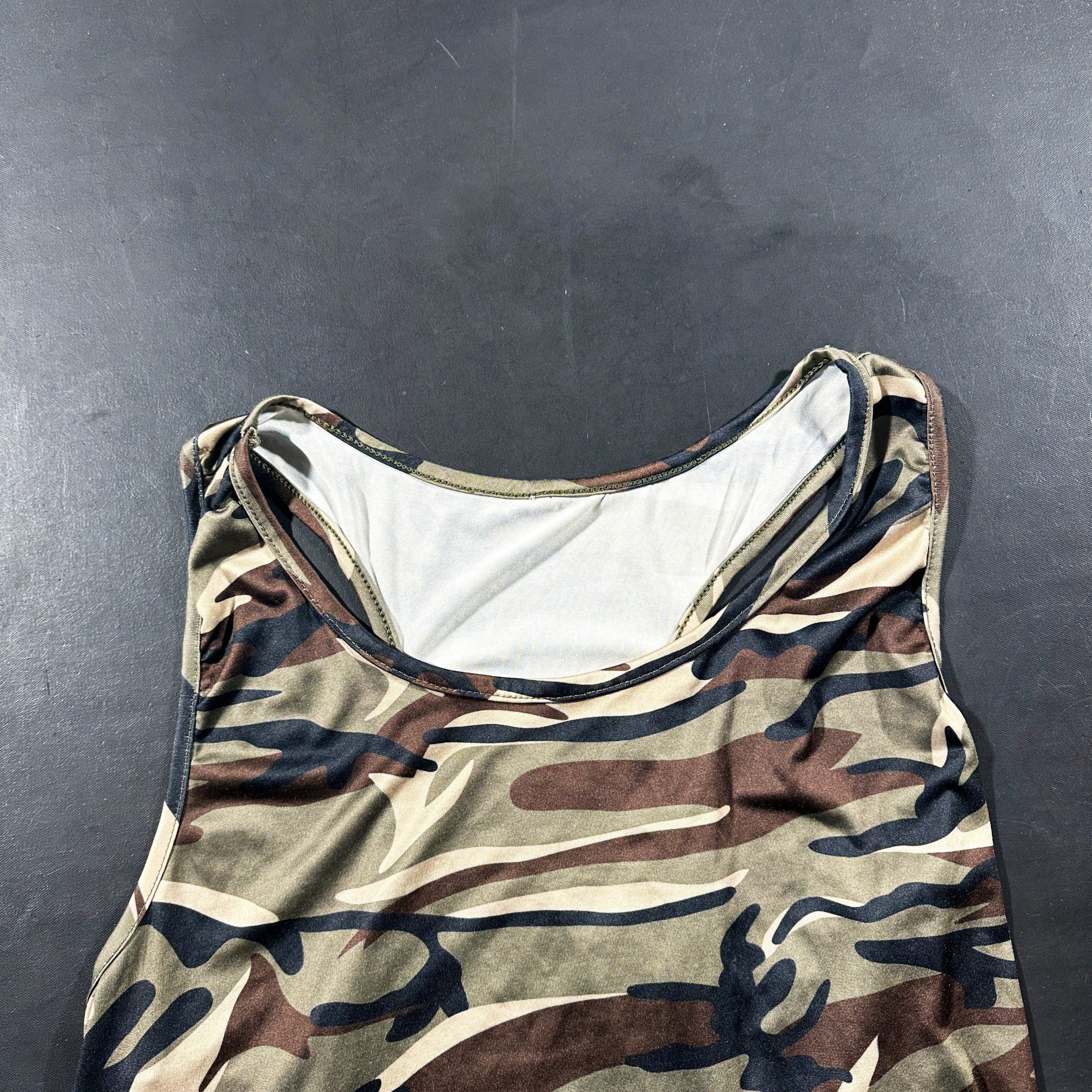 Tank top - Olive & Navy - Size M