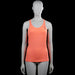 Reebok Activchill - Sports top - Orange & Black - Size S - Orange sleeveless tank top with a scoop neckline and a racerback. Features a black side panel and a straight hem.