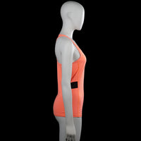 Sports top - Orange & Black - Size S