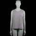 Lindex - Tank top - Gray - Size 42, 44 - Gray solid sleeveless top with a round neckline and plain armholes. Straight hem with no visible closures or pockets.