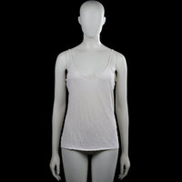 H&m basic - Tank top - White - Size M - White solid camisole with thin shoulder straps and a V-neckline. Straight hem with no visible closures or pockets.