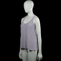 Tank top - White & Navy - Size M