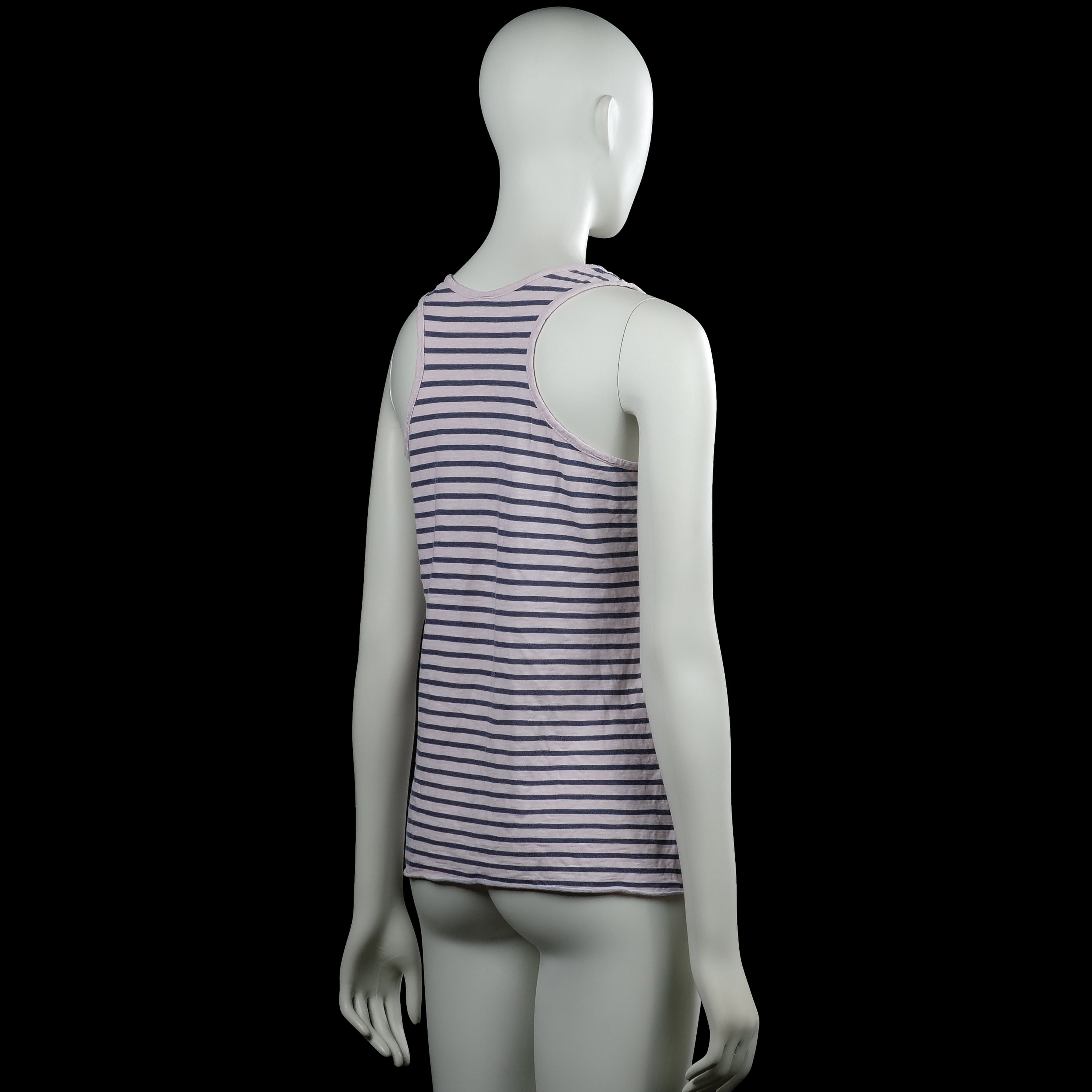 Tank top - White & Navy - Size M