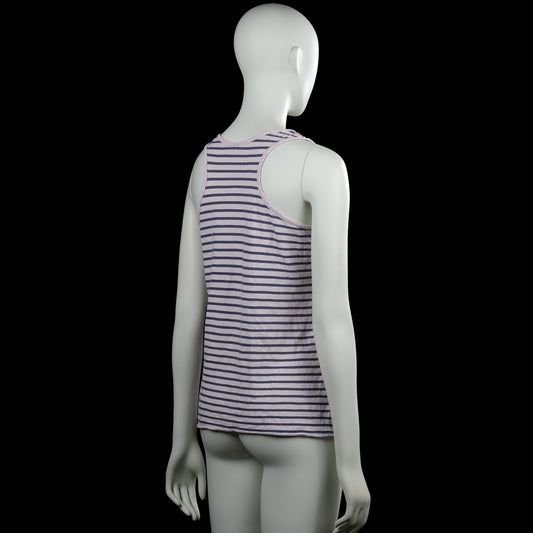 Tank top - White & Navy - Size M