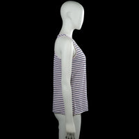Tank top - White & Navy - Size M