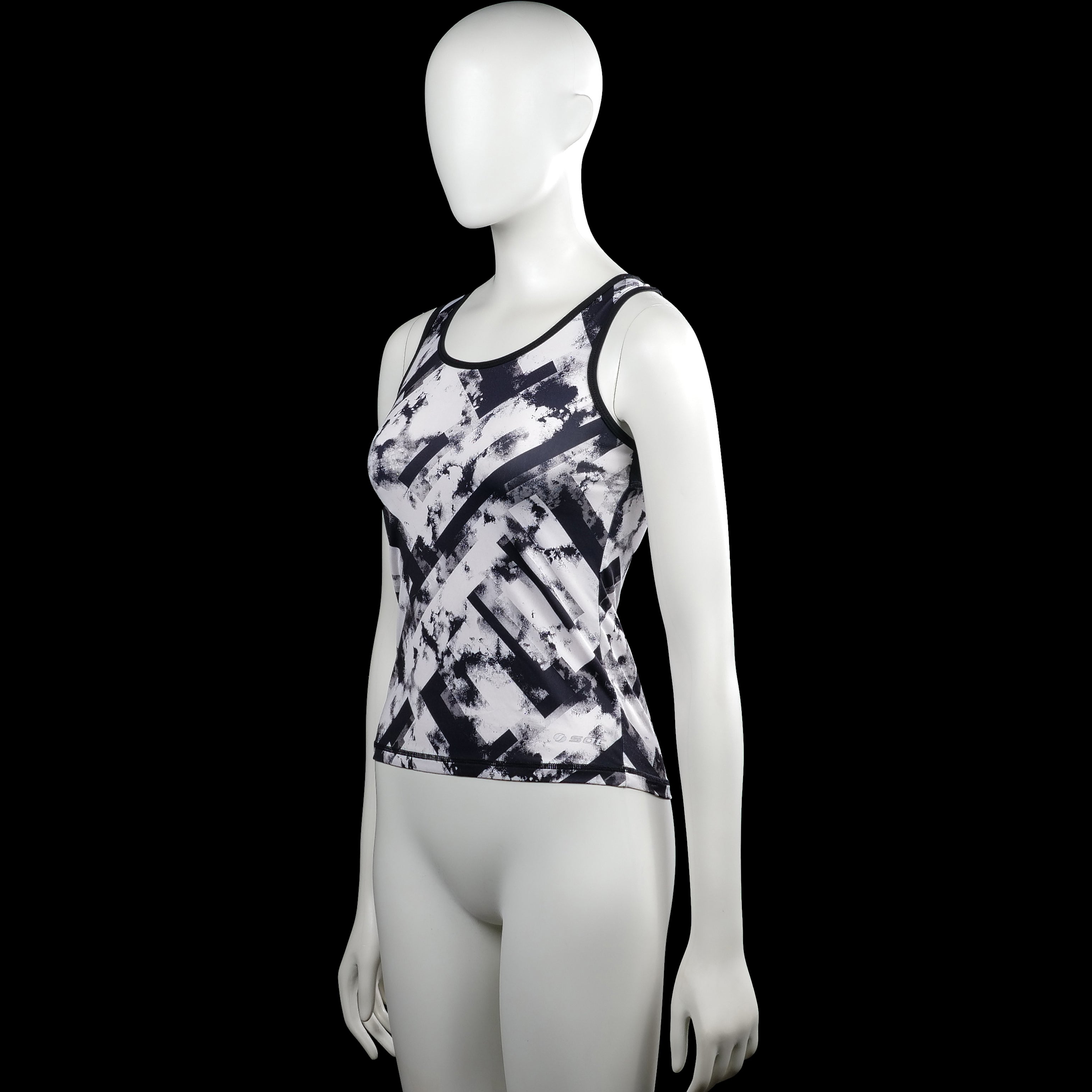Tank top - White & Black - Size 146, 152