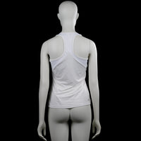 Sports top - White & Light Gray - Size M