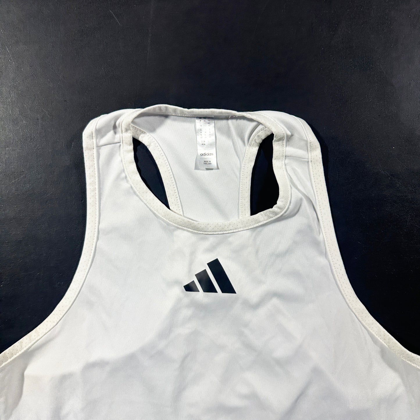 Sports top - White & Light Gray - Size M