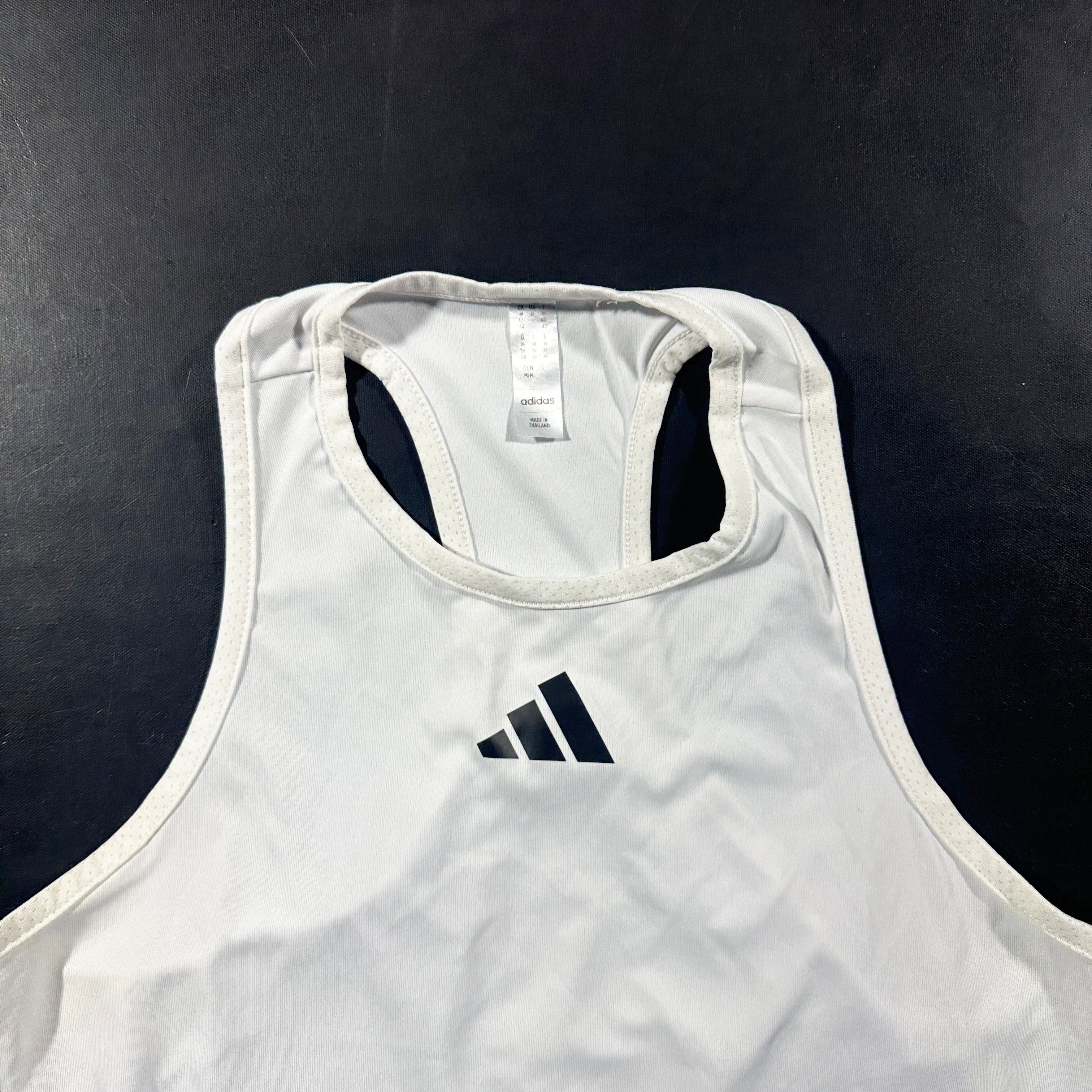 Sports top - White & Light Gray - Size M