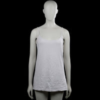 Actual Basic - Tank top - White - Size XXL - White solid camisole with thin shoulder straps and a scoop neckline. Straight hem with no visible closures.