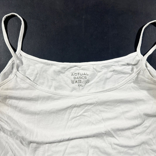 Tank top - White - Size XXL