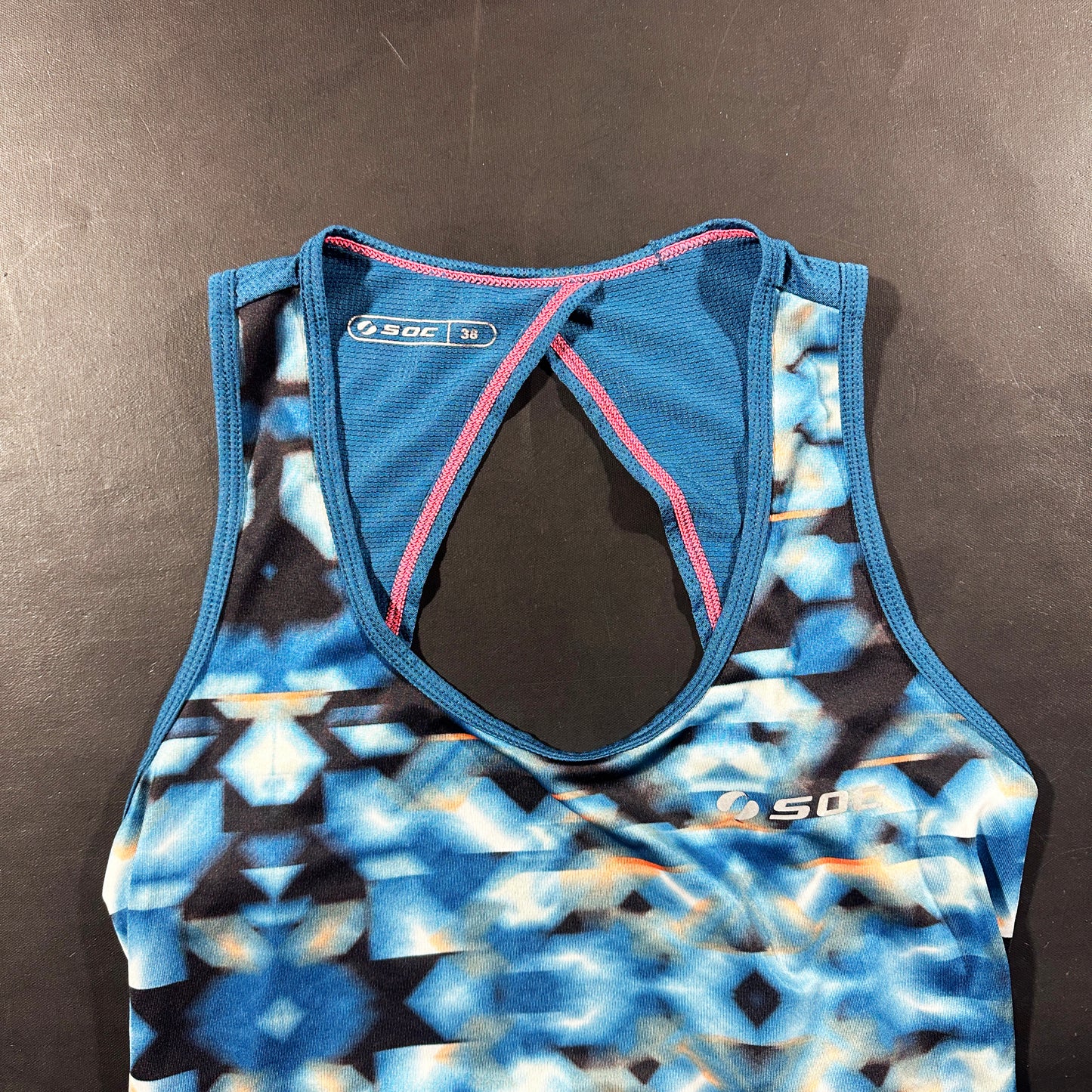 Tank top - Light Blue & Navy - Size 38