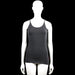 Newbody - Tank top - Black - Size L - Black solid sleeveless top with thin shoulder straps and a scoop neckline. Straight hem with no visible closures or pockets.