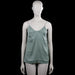H&M - Tank top - Sage - Size 32 - Sage solid camisole top with thin spaghetti straps and a V-neckline. Features a straight hem.