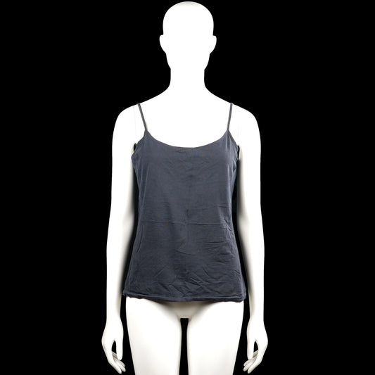 Basic You - Tank top - Charcoal - Size L - Charcoal solid camisole with thin shoulder straps and a scoop neckline. Straight hem with no visible closures.
